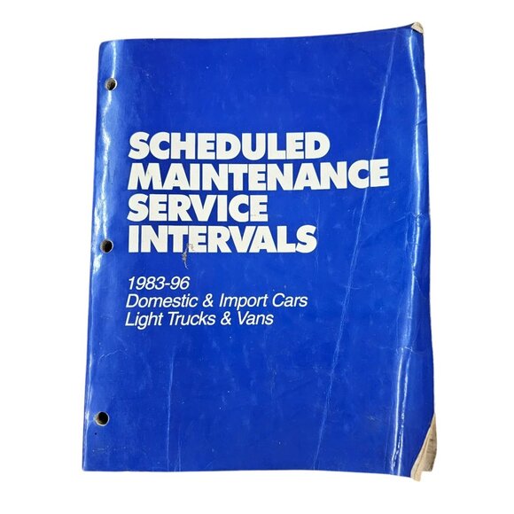 Mitchell Maintenance Service Intervals 1983 - 96 Cars Truck Vans Domestic Import - Picture 1 of 16